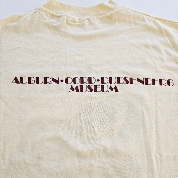 Vintage 1980's Auburn Cord Duesenberg Classic Car Museum Graphic Tee T-Shirt L - Picture 9 of 10